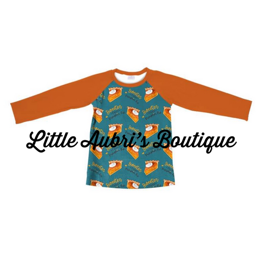 PREORDER Long Sleeve Sweeter Than Pie Raglan CLOSES 8/14