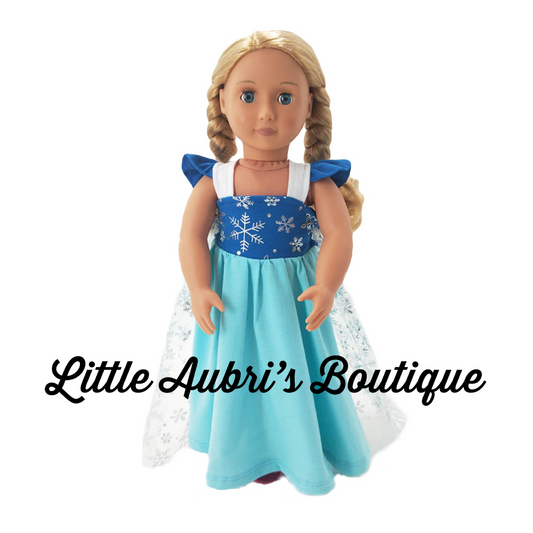 PREORDER Ice Princess 18 in. Doll Dress CLOSES 3/8