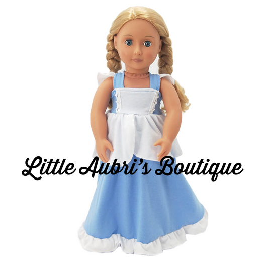 PREORDER Glass Slipper Princess 18 in. Doll Dress CLOSES 3/8