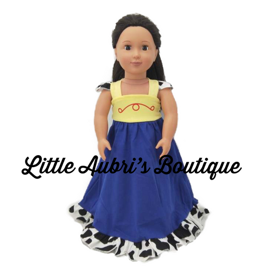PREORDER Cowgirl 18 in. Doll Dress CLOSES 3/8