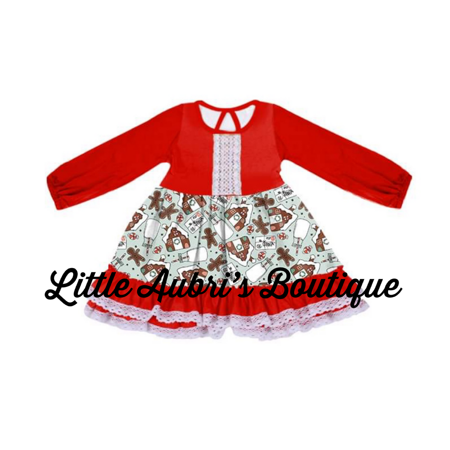 PREORDER Dear Santa Ruffle Lace Dress CLOSES 7/31