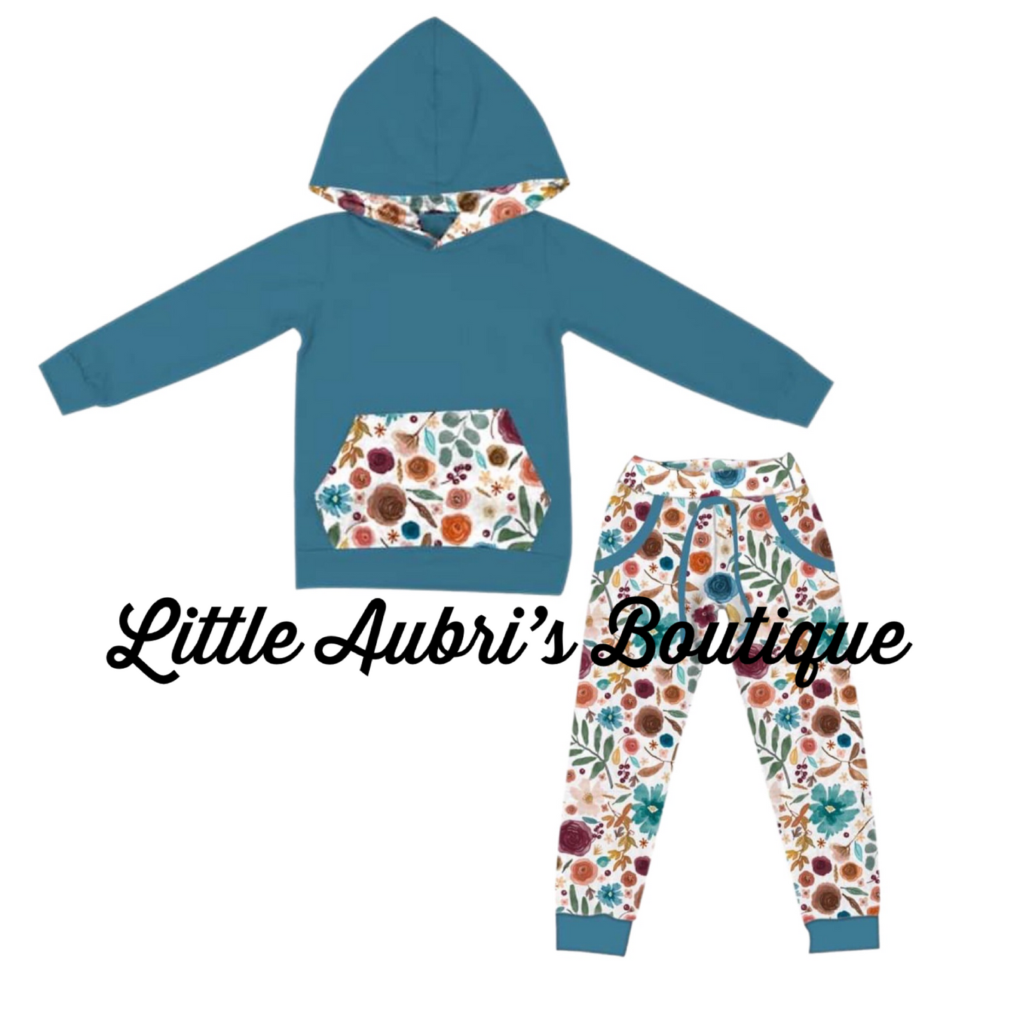 PREORDER Multicolored Floral Hoodie and Jogger Set CLOSES 10/7