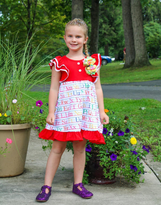 ABC Ruffle Dress