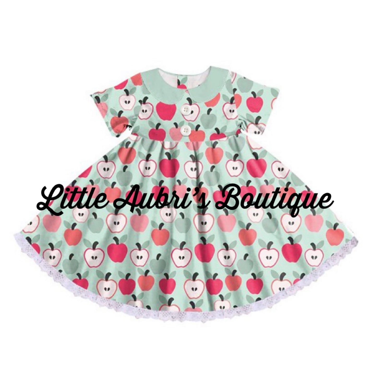 Apple of My Eye Lace Collar Dress