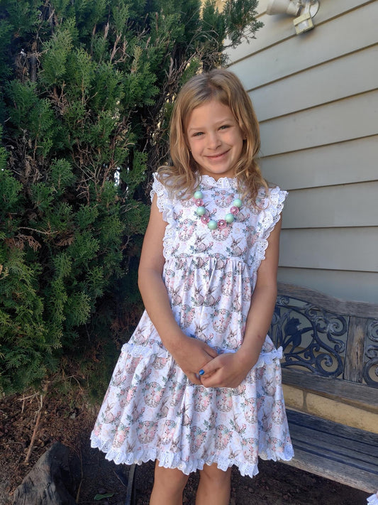 Vintage Bunnies Lace Dress