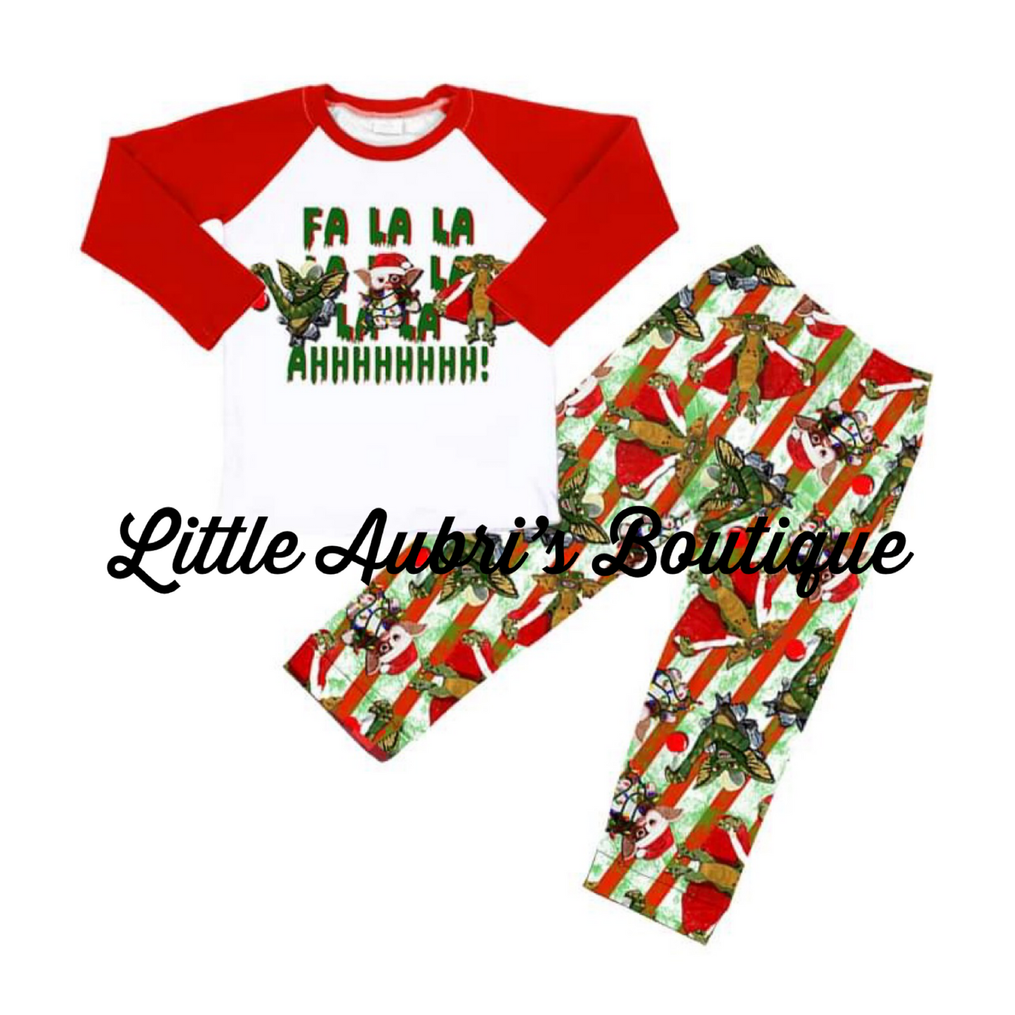 PREORDER Gremlin Christmas Graphic Tee and Pants Pajama Set CLOSES 8/5