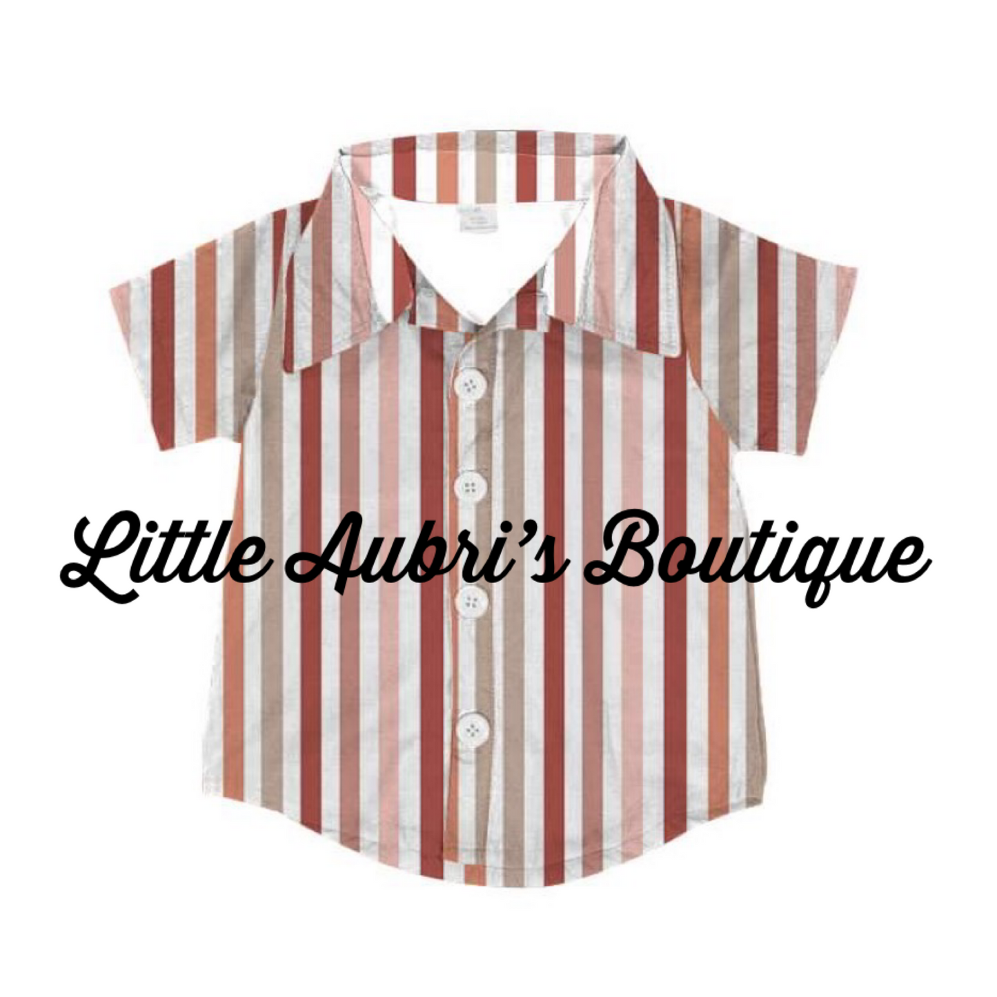 Blush Stripe Button Down Shirt