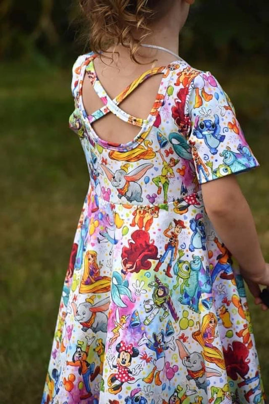 Magic Castle Cross Back Twirl Dress