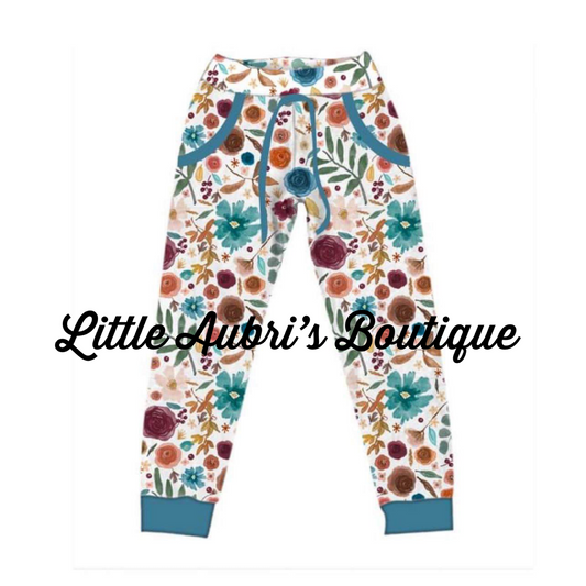 PREORDER Multicolored Floral Joggers CLOSES 10/7