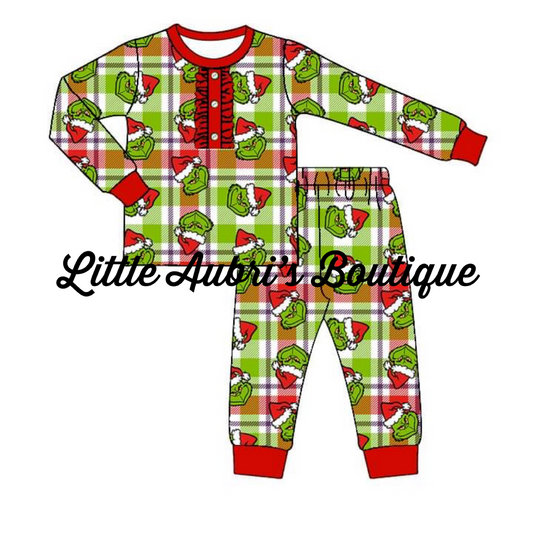 PREORDER Grinchmas Ruffle Pajama Set CLOSES 7/24
