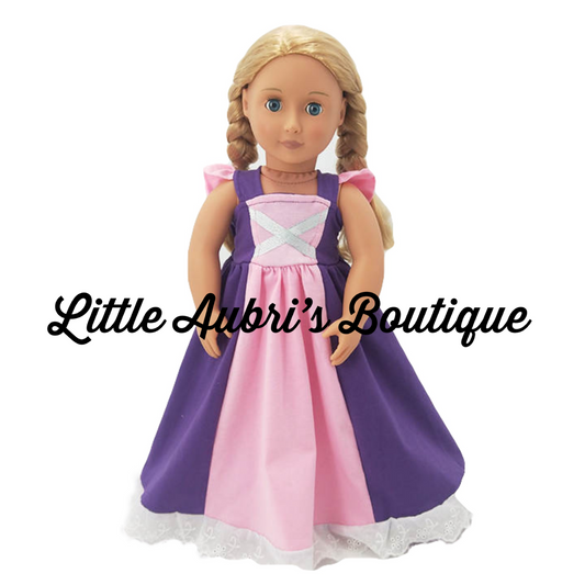 PREORDER Tower Princess 18 in. Doll Dress CLOSES 3/8