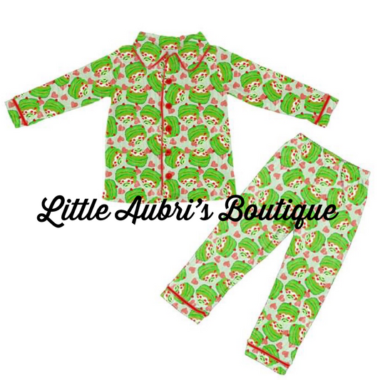 PREORDER Grinchmas Pancakes Adult Pajama Set CLOSES 7/24