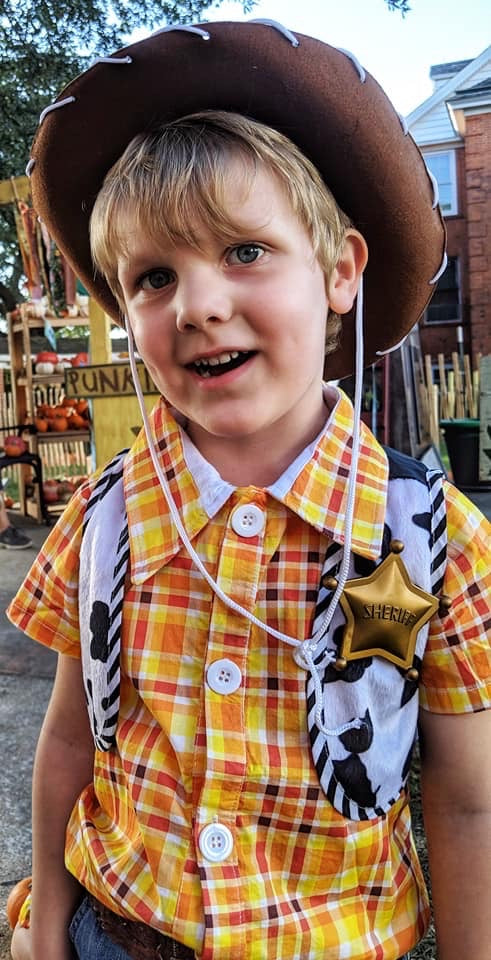 Candy Corn Plaid Button Up Shirt