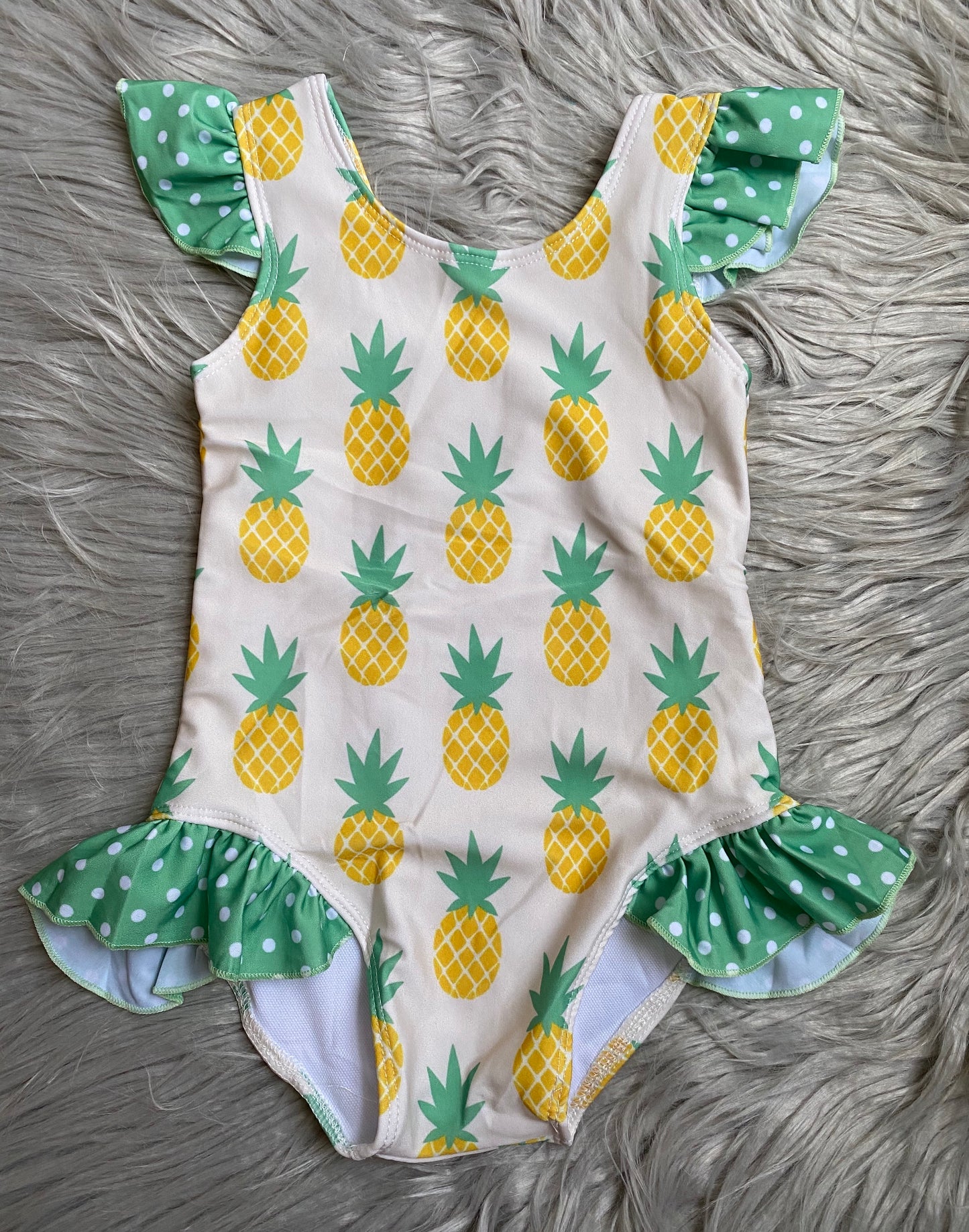 Pineapple Flutter One Piece Swimsuit