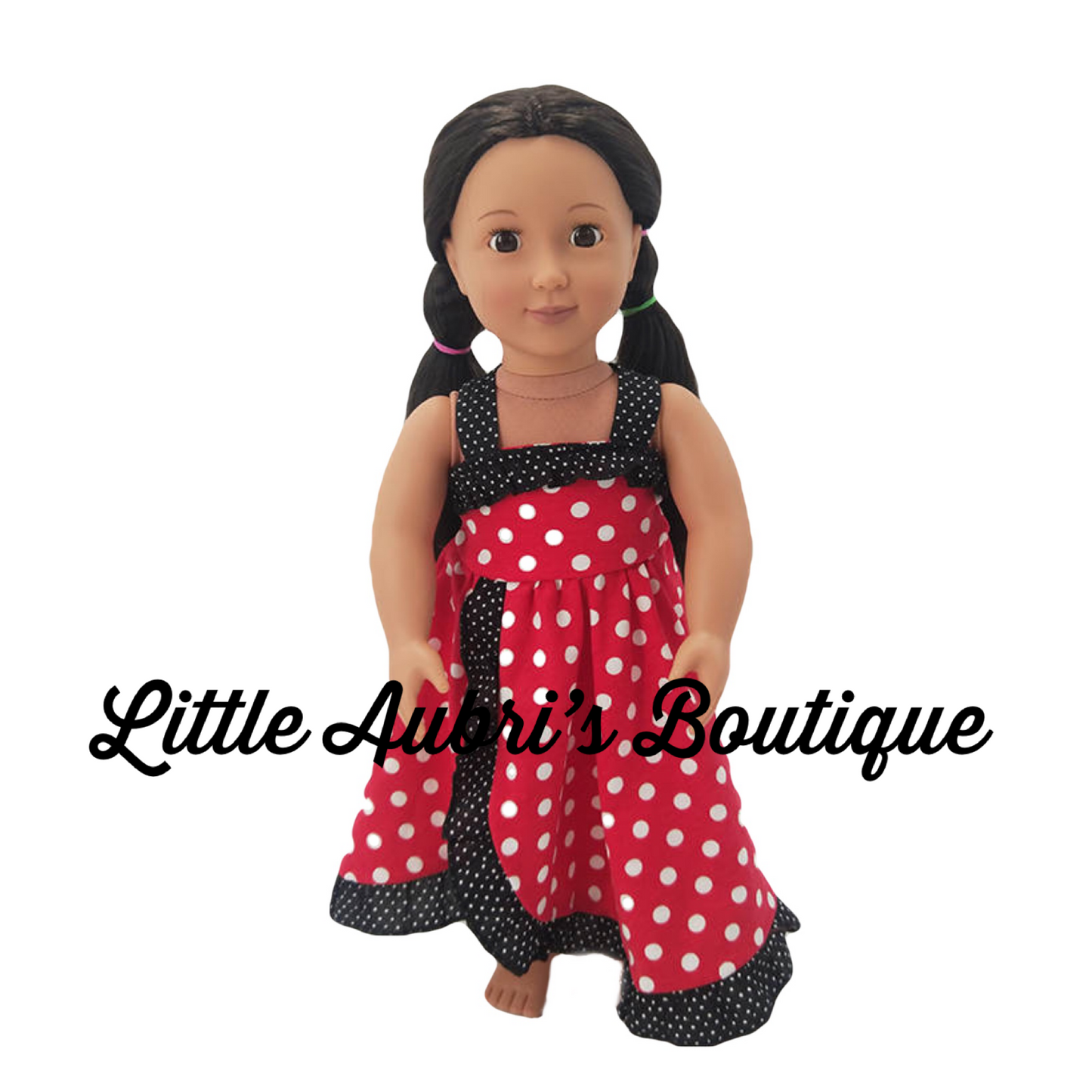 PREORDER Polka Dot Mouse 18 in. Doll Dress CLOSES 3/8