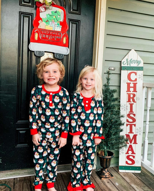 Vintage Santa Pajama Set