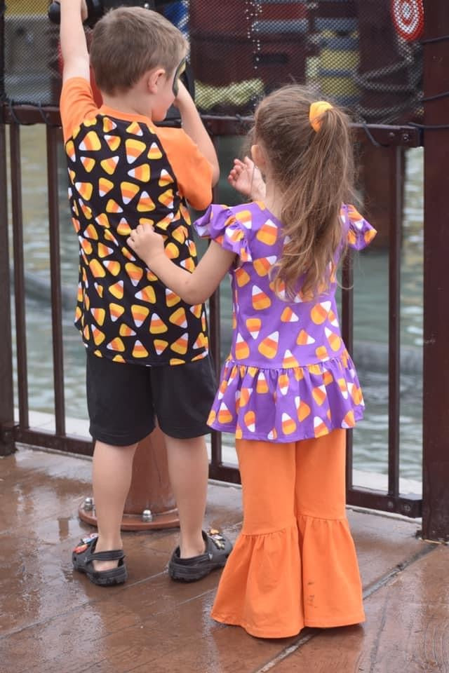 Candy Corn Pocket Raglan