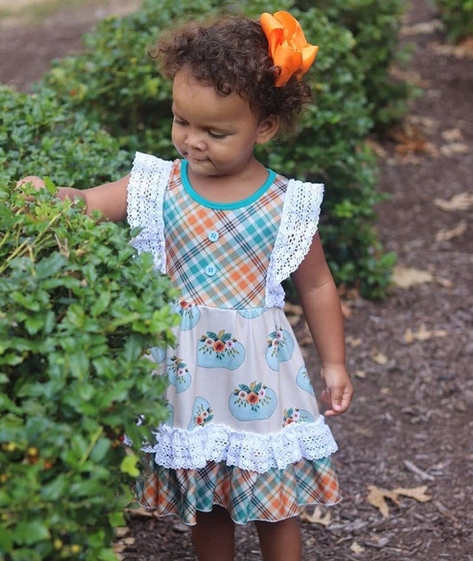 PREORDER Field of Pumpkins Ruffle Lace Dress CLOSES 8/14