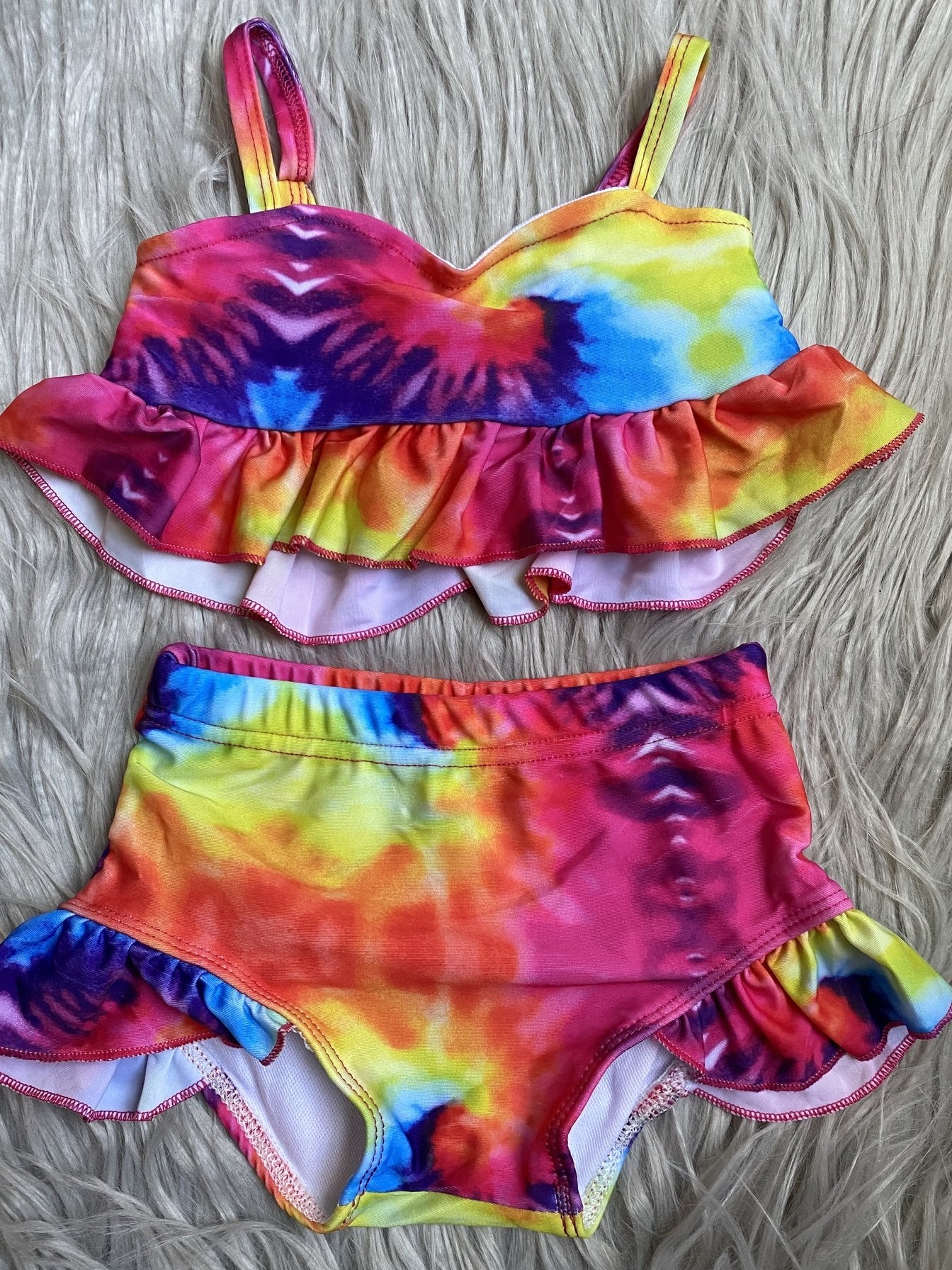 Tie Dye 2 Piece Swimsuit Set